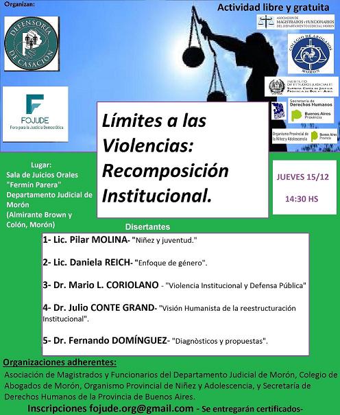 Charla sobre Violencia Institucional en Morón