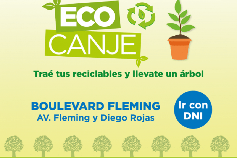 Eco canje en Ituzaingó | Elementos reciclables a cambio de un árbol