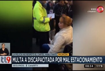 Morón | El municipio multó a una persona discapacitada por mal estacionamiento aunque tenía permiso