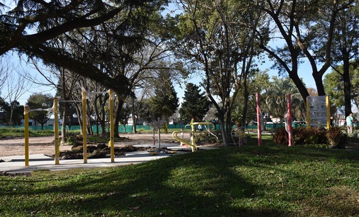 Merlo | Avanza la construcción de la plaza inclusiva en Parque San Martín