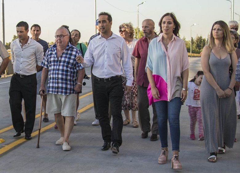 Morón | Vidal y Tagliaferro reabrieron el puente Lebensohn