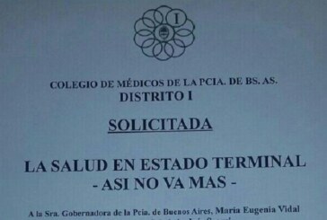 Provincia | Advertencia de los médicos a Vidal “La salud en estado terminal”