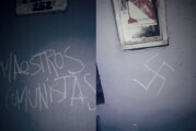Merlo | Mensaje fascista contra los docentes en la sede de SUTEBA