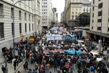 Multitudinaria marcha contra los despidos en los medios de comunicación