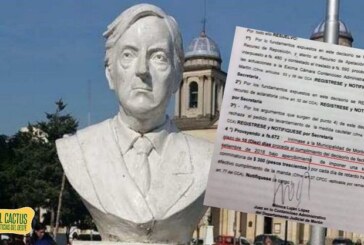 Morón | Mañana vence el plazo otorgado por la justicia para que Tagliaferro reponga el busto de Néstor Kirchner
