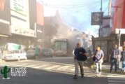 Morón | Se incendió un colectivo en pleno centro de la ciudad
