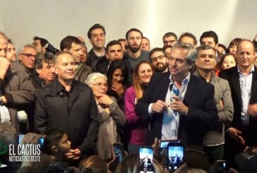 #Video | Alberto Fernández en Hurlingham: “Algunos se enamoran de Lagarde, yo me enamoro de ustedes”.