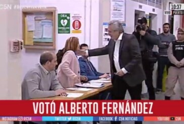 #PASO2019 #Video | Votó Alberto Fernández