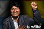 Evo Morales visita el partido de Moreno