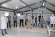 Morón | Lucas Ghi recorrió las instalaciones del nuevo módulo sanitario de emergencia montado en el Hospital Municipal