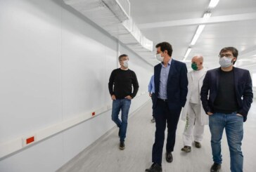Hurlingham | Zabaleta y De Pedro recorrieron las obras del nuevo Hospital Modular