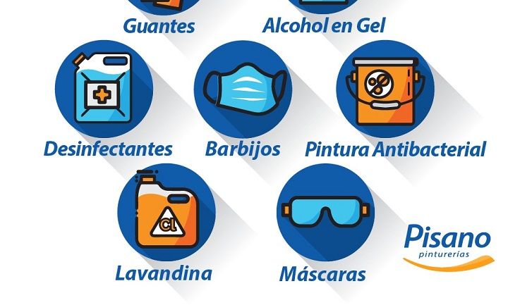 Pisano Pinturerías lanzó una linea de productos para el cuidado y la prevención