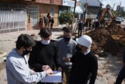 Ghi recorrió la obra del plan cloacal en Morón sur