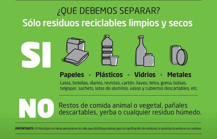 Morón | El Municipio volverá a poner en marcha el programa de recolección “Día Verde”