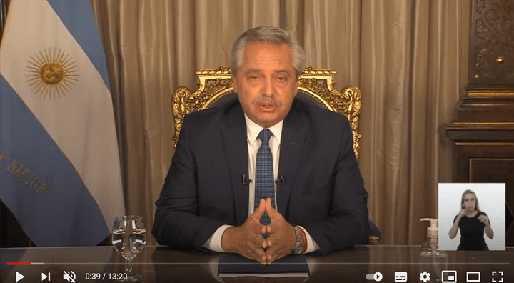 El Presidente llamó a “extremar los cuidados” para que “el Covid no nos vuelva a aislar”