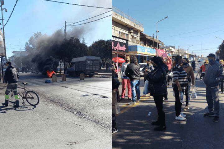 La Matanza | Feriantes de la Plaza Atalaya se manifestaron para pedir que les permitan trabajar