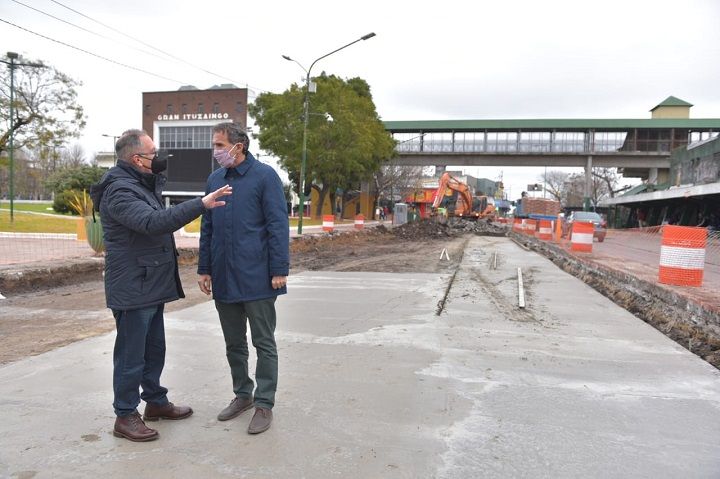 Ituzaingó | Descalzo y Katopodis recorrieron las obras de la Avenida Néstor Kirchner