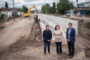 Moreno | Katopodis, Nardini y Fernández recorrieron obras hidráulicas y de pavimento