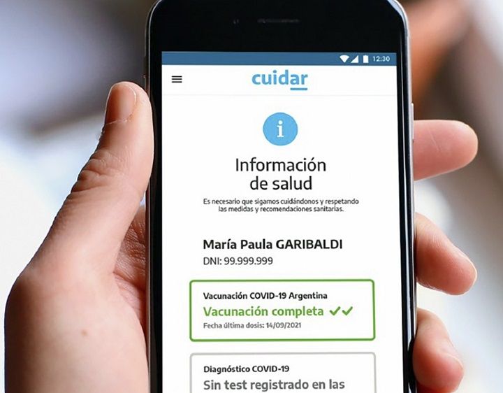 Pase sanitario | Cómo obtenerlo en la aplicación Cuidar