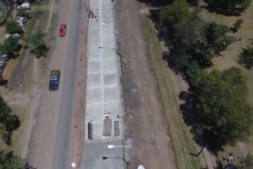 Moreno | Avanza la obra de pavimentación de la avenida Storni