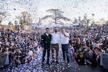 #Elecciones2023 | Damián Selci lanzó su precandidatura a intendente de Hurlingham, junto a Máximo Kirchner y Wado de Pedro