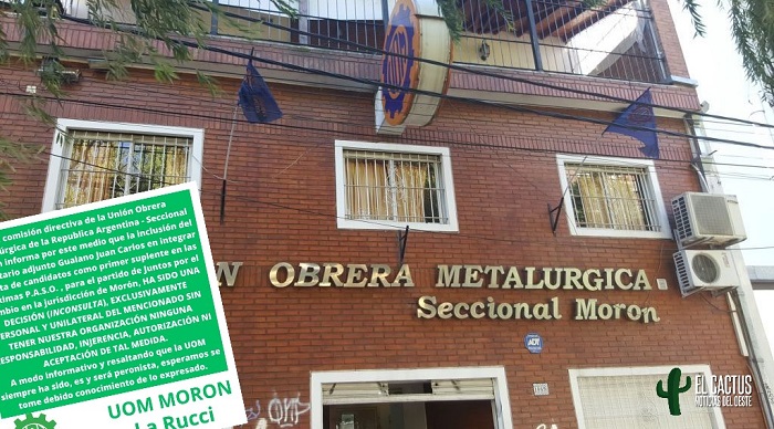 Elecciones 2023 | La UOM Morón emitió un mensaje por la inclusión de su secretario adjunto en la lista del macrismo