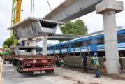 Morón | Avanza la colocación del nuevo puente modular de Haedo