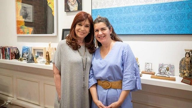 Cristina Kirchner recibió a Mariel Fernández en el Instituto Patria