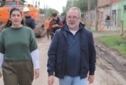 Martín Sabbatella y Mariel Fernández recorrieron obras hidráulicas en Moreno