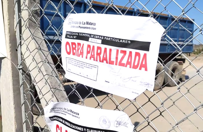 La Matanza | El municipio clausura la construcción de un centro de almacenamiento de Mercado Libre