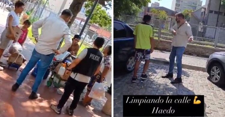 Morón | Polémica por funcionario municipal que “limpia las calles” de indigentes