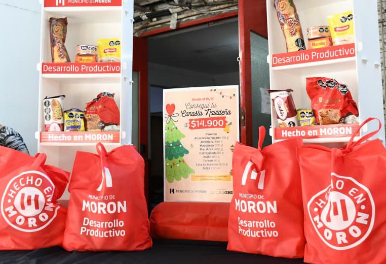 Morón presentó su Canasta Navideña a precio accesible
