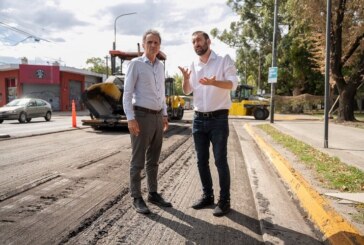 Hurlingham | Selci y Katopodis supervisaron el inicio de la repavimentación de Vergara