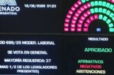 Con modificaciones, el Gobierno logró aprobar la reforma laboral en el Senado