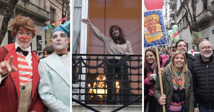 El kirchnerismo de Morón organizó el “Circo Py” en San José 1111