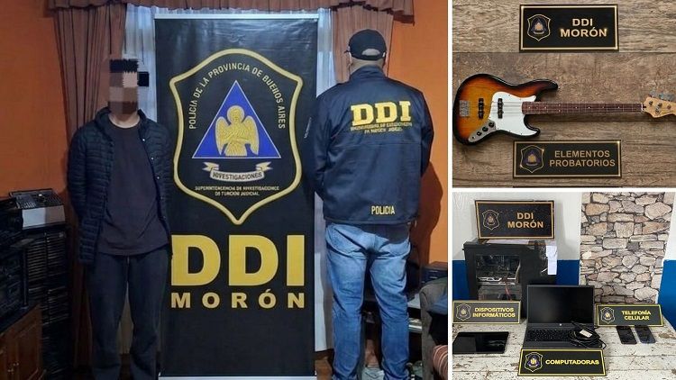 Castelar | Detuvieron a un profesor de guitarra acusado de grooming y distribución de material de abuso sexual infantil