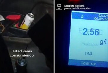 La Matanza | Tomaba cerveza y manejaba por la Riccheri: el alcoholemia le dio 2,56