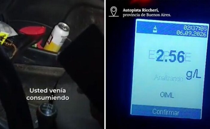 La Matanza | Tomaba cerveza y manejaba por la Riccheri: el alcoholemia le dio 2,56