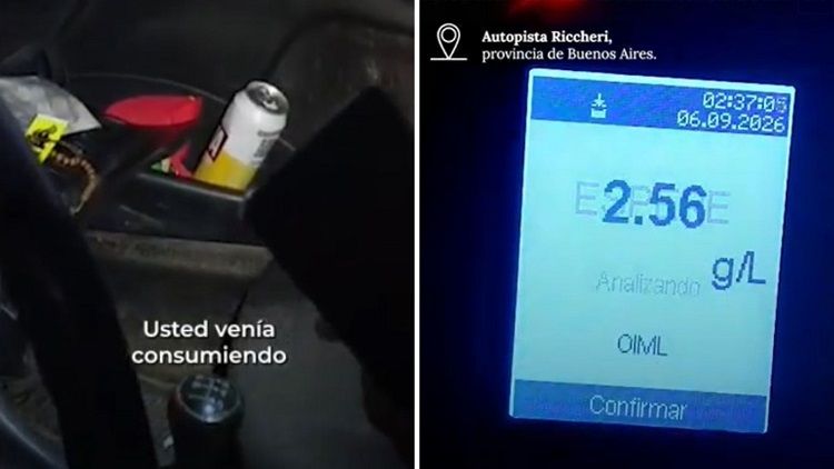La Matanza | Tomaba cerveza y manejaba por la Riccheri: el alcoholemia le dio 2,56